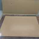 Cork Bulletin Board, 24"x18" Corkboard for Wall with Vintage Brown Wooden Frame, Hanging Pin Board for Home Office Decor, 10 Push Pins