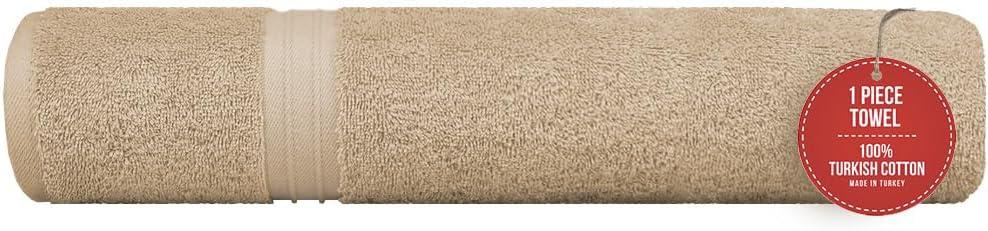 100% Cotton Bath Sheet - Cozy & Fluffy, Oversized (35"x70") Thick, Cute and Boho Perfect as, Extra Large Bathroom Towels, Shower Towel - Beige