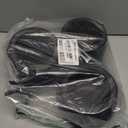 Hourleey Halloween Decorations, Set of 3 Witches Cauldron Serving Bowls on Rack, Black Plastic Hocus Pocus Candy Bucket Cauldron for Indoor Outdoor Home Kitchen Candy Holder Decor