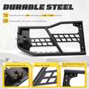 ECOTRIC Jeep JK Tube Doors for 2007-2018 Jeep Wrangler JK Unlimited 4-Door Hunting Style Front & Rear Tubular Half Doors Set with Heavy-Duty Steel Tube Off-Road Trail Door