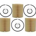 3PCS 04152-YZZA5 Oil Filters Kit Replacement Engine Oil Filter Element Fits for For Lexus Toyota 4Runner FJ Cruiser Tundra Replaces 04152-31080, 04152-0P010, 04152-38010, 04152-0R010