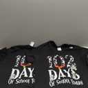  Set Of 2, 102 Days of School Today Dalmatian Dog Funny 100th Day Kids T-Shirt, S