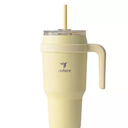 Reduce 40oz Cold1 Vacuum Insulated Stainless Steel Straw Tumbler Mug Yellow