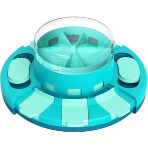 Dog Puzzle Toy, Food Treat Feeder, Mental Stimulation (Blue-green)