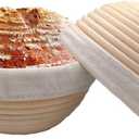 7 inches Round Banneton Basket for Bread Proofing, Dough Proofing Bowls with Removable Liner, Good for Home Sourdough Bakers Baking, 2 Pack (7 inches Round 2 pack)