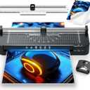13in Laminator Machine with Paper Trimmer + 50pcs Sheets + Corner Rounder, Dual Hot/Cold Mode | Anti-Jam Technology | 90s Fast Preheat for A3/A4/A5/A6 Home Office School Use