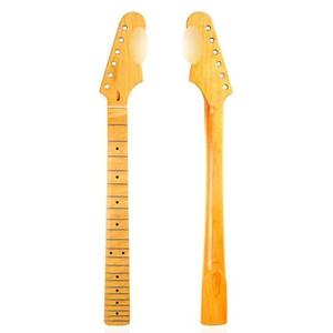 RuiJOTWAT 22 Fret Replacement Maple Neck Fingerboard For Strat St Stratocaster (Lacquer)