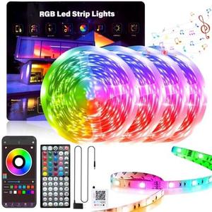 GANZQH 400FT Led Lights for Bedroom, Color Changing RGB Led Strip Lights Indoor, Remote and App Control Led Light Strip Music Sync , DIY Fancy Led lights for Room Home Decor Ambient Lighting (4*100FT)