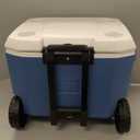 Coleman Xtreme Rolling Cooler with Wheels, Extra-Walled Insulation Keeps Ice up to 5 Days, Portable Wheeled Hard Chiller, 50qt