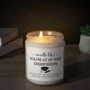 Grad Candle Gifts, 2025 PhD Graduation Doctorate Degree Gifts for Women Men Funny Dissertation, Congratulations Grad, Graduation Present for Him, Her, Doctoral Graduates, PhD Student