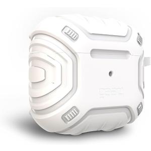 ZAGG Max Protection AirPods Pro Case - Lightweight and Durable Cover in White, Compatible with Wireless Chargers