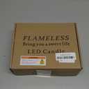 Tyawon Glass Battery Operated LED Flameless Candles with Remote and Timer, Real Wax Candles Warm Color Flickering Light for Festival Wedding Home Party Decor(Pack of 3)-Gold