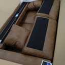 Emerald Home Furnishings Lakeview Presley Loveseat - Brown