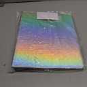 3-Ring Binder 1-inch with Clipboard, Holographic Silver Glitter Design, Including 5 Divider Pages, File Bag and Spine Label - Perfect for Schools, Offices and Organizations