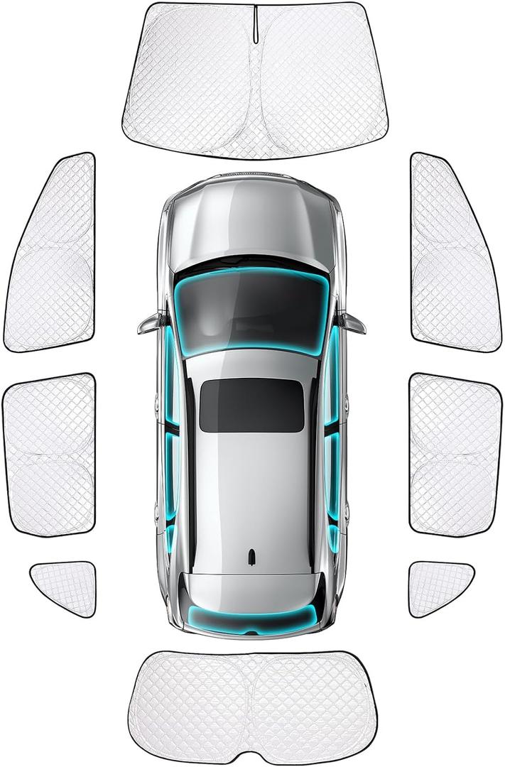 ZATOTOO Car Window Shades for 2017-2022 CR-V Sun Shade for Side Window Front Rear Windshield Triangular Window Shade Full Privacy Heat UV Ray Sun Blocker for Camp Nap Long Time Parking