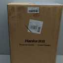 Hanke 20 Inch Carry-On Luggage PC Hard Shell Suitcases for Travel Front Opening Aluminum Frame Travel Luggage Rolling Suitcase with Wheels for Women Man Gifts.(Jet Black)