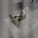 Shower Head Holder All Metal Handheld Shower Wand Bracket Adhesive Shower Wall Mount Holder Brass Shower Spray Holder Brushed Nickel, Drill Free Glue Installation