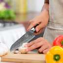 2 x ENOKING 7" Professional Chef Knife  High Carbon Stainless Steel, Ultra-Sharp Japanese Kitchen Knife for Precision Cutting, Ergonomic Handle for Balance and Control, Perfect for Home & Restaurant Use