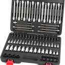 Tool Set for 107pcs 1/4" 3/8" 1/2" Drive Bit Socket Set, SAE & Metric Torx Hex Bit Tools Set