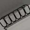 Lockdown Handgun Rack Barrel Up or Muzzle Holder with 1-6 Slots, Vinyl Coating, for Gun Vault and Safe Organization and Storage