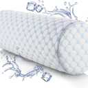 Nestl Neck Roll Pillow for Sleeping  Firm Neck Pillow for Pain Relief - Premium Memory Foam Neck Roll Pillow  Bolster Pillow for Sleeping with Breathable Cooling Cover  Firm Cylinder Neck Pillow
