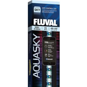 Fluval Aquasky 2.0 Bluetooth LED Aquarium Light  35W, 4860" | RGB + 6500K White LEDs | App-Controlled 24-Hour Cycle & Weather Effects | IP67 Waterproof | 120 Wide Coverage