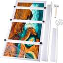 Kalinta Epoxy Mold with Divider Adjustable- 47x23.5x3in No-Seal Resin Plastic Mold Integrated Clamping System - Perfect for Beginners & Experienced Artists - Ideal for Creative Resin Art Projects