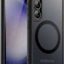 JETech Magnetic Case for Samsung Galaxy S23+ / S23 Plus 5G 6.6-Inch, Compatible with MagSafe, Translucent Matte Back Shockproof Phone Cover (Black)