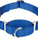 Martingale Collar for Dogs with Quick Release Buckle, Heavy-Duty Solid Color Nylon Training Collars - Adjustable No-Slip Design for Medium & Large Dog