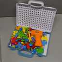 Educational Toys Building Blocks, 244 Pieces Electric Screwdriver DIY Building Toys for Boys and Girls, Educational Construction Building kit for Kids Ages 4 5 6 7 8 9 10 Year Old