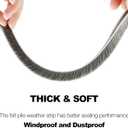 Pile Weatherstrip Window Felt Brush Weather Stripping Self Adhesive - 9mm x 33 Ft (for Gaps 4.5-7.5 mm) Seal Strip for Windows Doors Soundproofing Windproof Dustproof