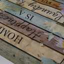 Daisy Floral Dish Drying Mat 18x24 Inches Rustic Wood Microfiber Absorbent Reversible Dish Draining Pad Fast Dry Kitchen Accessories (Home Happiness Wood)