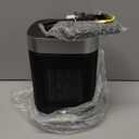 Space Heater, Portable PTC Ceramic Heater for Indoor Use, 1-12H Timer, Remote Control, 70 Oscillation, Overheat & Tip-Over Protection, Suitable for Office and Bedroom (9.96''/70Oscillation)