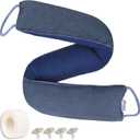 TORRAMI 38" Door Draft Stopper Under Bottom Insulation Noise Air Stopper 2.0LB,Draft Stopper Guard Seal for Doors and Windows - Dark Blue