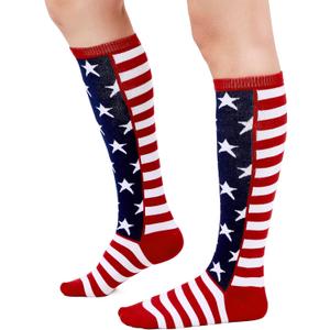 Zando Striped Knee High Socks for Women Athletic Running Long Tube Socks Casual Knee High Stockings