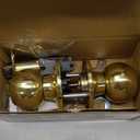 Copper Creek Privacy Interior Door Knob ANSI Grade-3 Certified, Modern Heavy Duty Handle, Easy Install and Reversible for Bedroom, Bathroom & Closets Polished Brass (1 Pack)