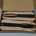 ZOENHOU 12 Pieces 10 Inches Wire Brush Wooden Handle, Multi-Purpose Wire Scratch Brush, Wire Brushes for Cleaning Welding Slags and Rust, 20 Steel Wires Each Hole