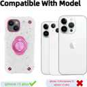 KCJ Compatible with iPhone 15 Plus Case/iPhone 14 Plus Case with[2Screen Protectors+1xLens Protector] Soft Silicone+Hard PC Full Body Protection Heavy Duty Phone Case 6.7 inch