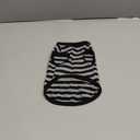 Dog Shirts Vest Cotton Striped T-Shirt, Sleeveless Stretchy Pet Clothes for Small Dogs,Soft Breathable Puppy Tank Top Cat Tee (Large, Black)