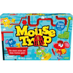 Hasbro Gaming Mouse Trap Board Game for Kids Ages 6 and Up, Classic Game for 2-4 Players, with Easier Set-Up Than Previous Versions
