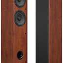 Floor Standing Tower Speakers Pair, Dual 6.5" Woofers, 120W, Brown
1" silk dome tweeter, passive hi-fi design, home theater ready, MDF wood cabinet, rich warm sound, for stereo & movies