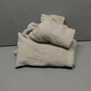 Hokway Stretch Couch Cushion Slipcovers Reversible Cushion Replacement Slipcovers Sofa Cushion Covers (Cream White, 3)