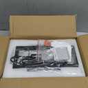 IKK Black Crystal Pendant Light for Kitchen Island, Luxury Water Ripple Glass Chandelier Lights Fixture, Modern Elegant Adjustable Pendant Lighting for Dining Room Bedroom, E12 Bulb, L6.5'' x H11.8'' (Black L7"*H12")