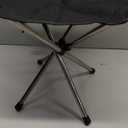 Portable Stool, 13.8 Inch High & 1.32 lbs Small Folding Chair, Telescopic Compact Foldable Stool with Carry Bag for Camping, Hiking, Outdoor Concert (Black)