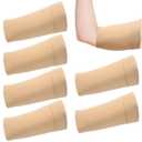 6 Pcs PICC Line Sleeve Cover PICC Line Shower Cover Fashionable Breathable Upper Arm Sleeves for Women Men(Small,Light Neutral Color)