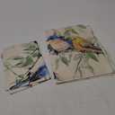 Spring Summer Birds Placemats Set of 4, Bluebird Blue Jay Goldfinch Chickadee Dining Place Mats Table Decor, Seasonal Branches Leaves Home Kitchen Decoration 12 x 18 Inch