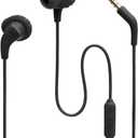 JBL Endurance Run 2 Wired - Waterproof Wired Sports in-Ear Headphones, Pure Bass Sound, Hands-Free Calls, Never Hurt. Never Fall Out (Black)