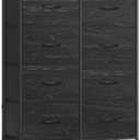 SONGMICS Dresser for Bedroom, Tall Dresser with 8 Fabric Drawers