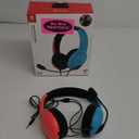 PDP Gaming LVL40 Airlite Stereo Headset for Nintendo Switch/Lite/OLED - Wired Power Noise Cancelling Microphone, Lightweight Soft Comfort On Ear Headphones (Mario Neon - Red & Blue)