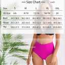 Halcurt Women's High Waisted Swim Bottoms (Available in Plus) Full Coverage Bikini Swimsuit Bottoms (Pink, XL)